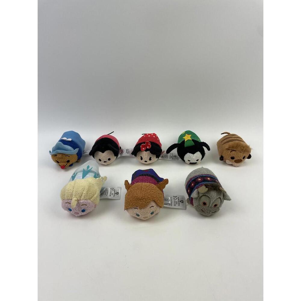 Lot of 8 Disney TSUM TSUM Plush Toys - Mickey Minnie Mouse Frozen